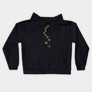 Four Leaf Clover, St Paddys Day Irish Celebration Kids Hoodie